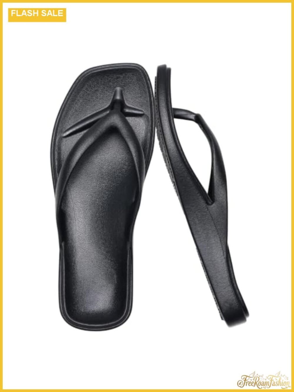 Women's Arch Support Flip Flops Square Toe Thong Sandals EVA Comfort
